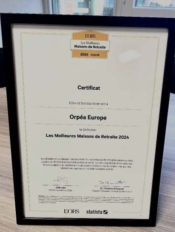 orpea europe certificat